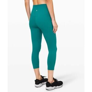 Lululemon Align Crop (21") Size 2 Nulu Laguna Green